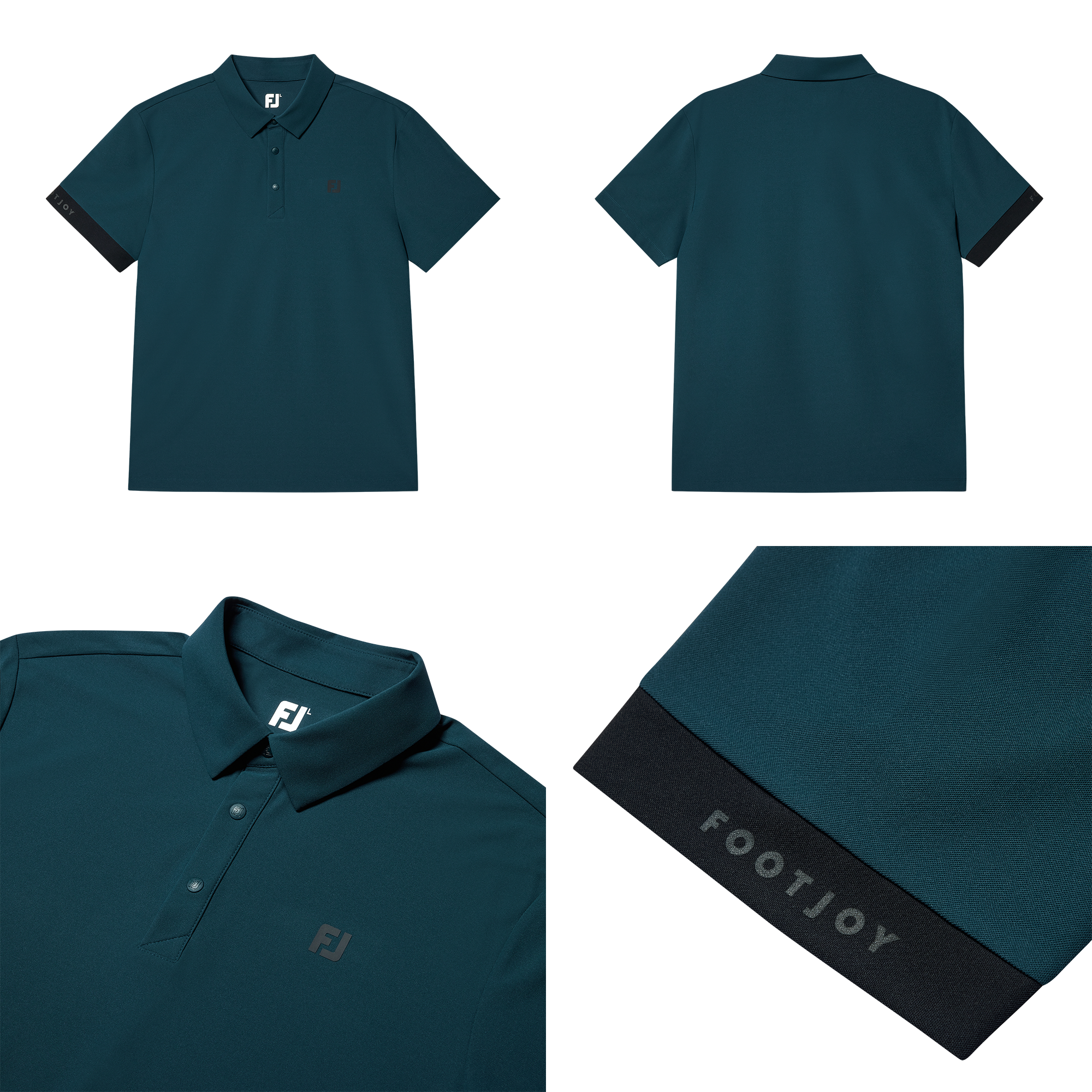 Block Sleeve Polo Shirts