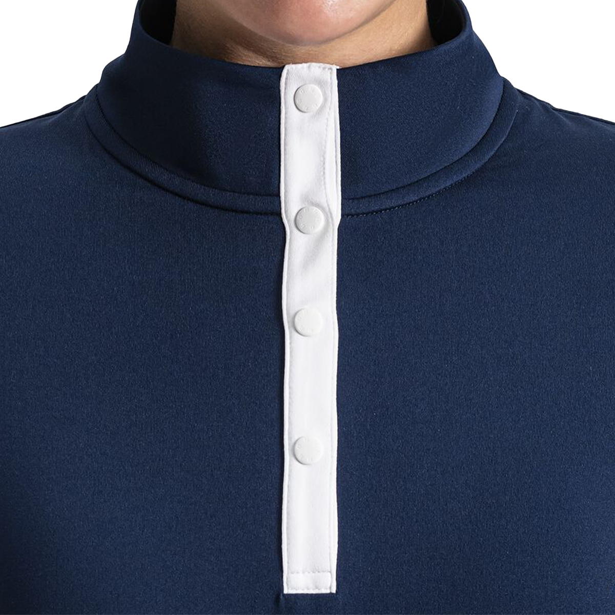 Mock Neck Short Sleeve Top