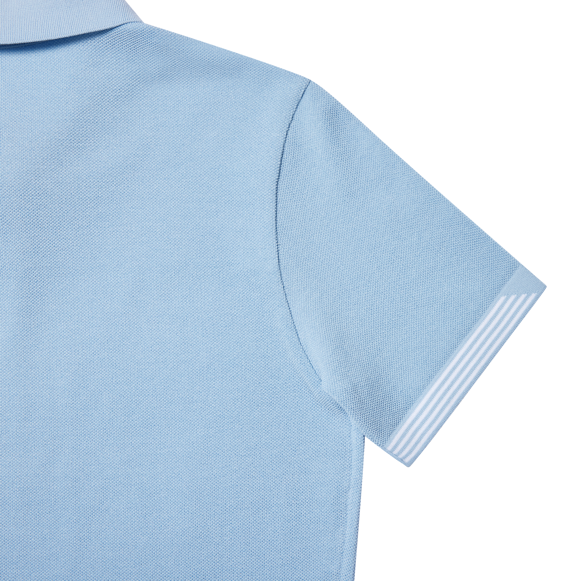 Two-tone Knit Polo Shirts