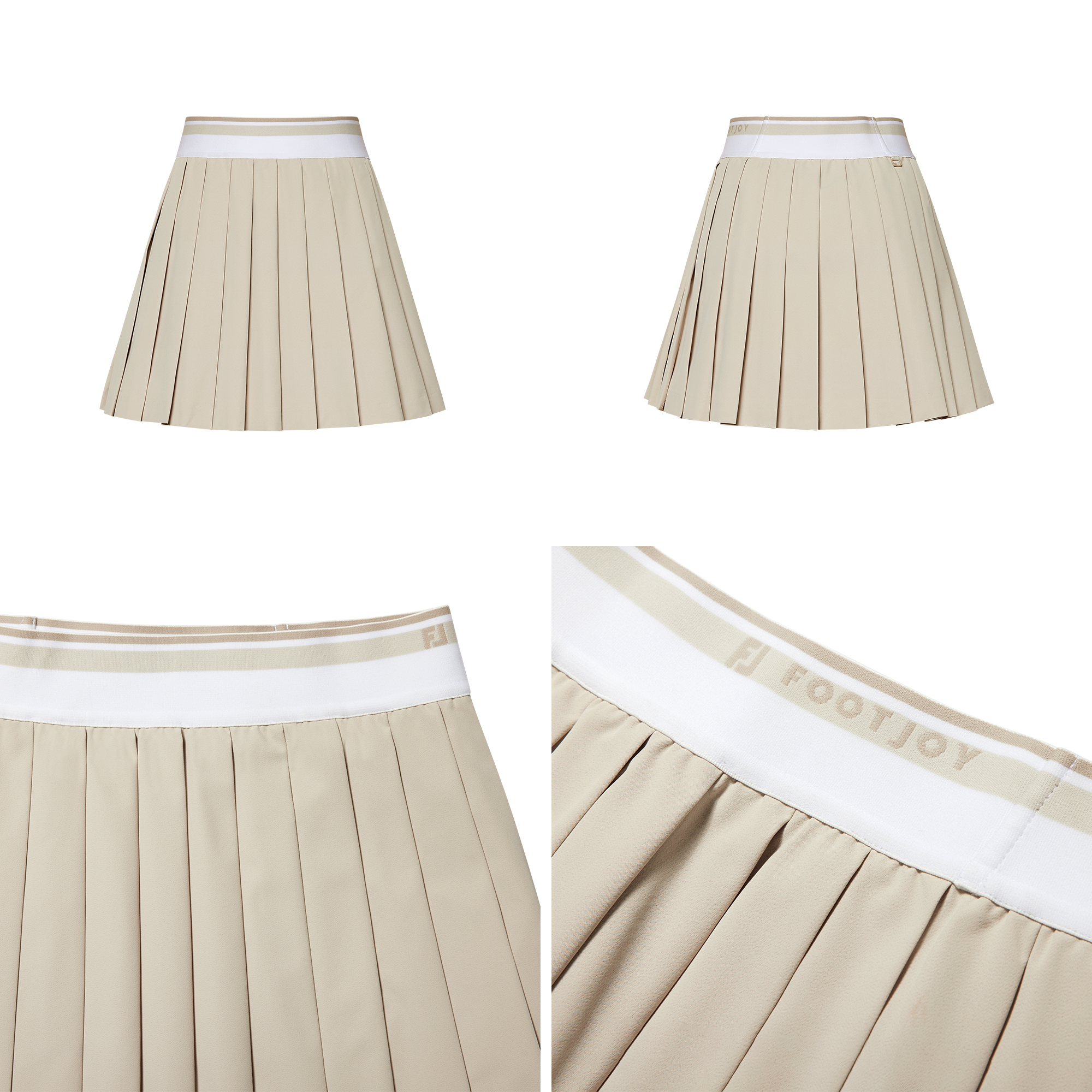 Banded Pleats Skort Women