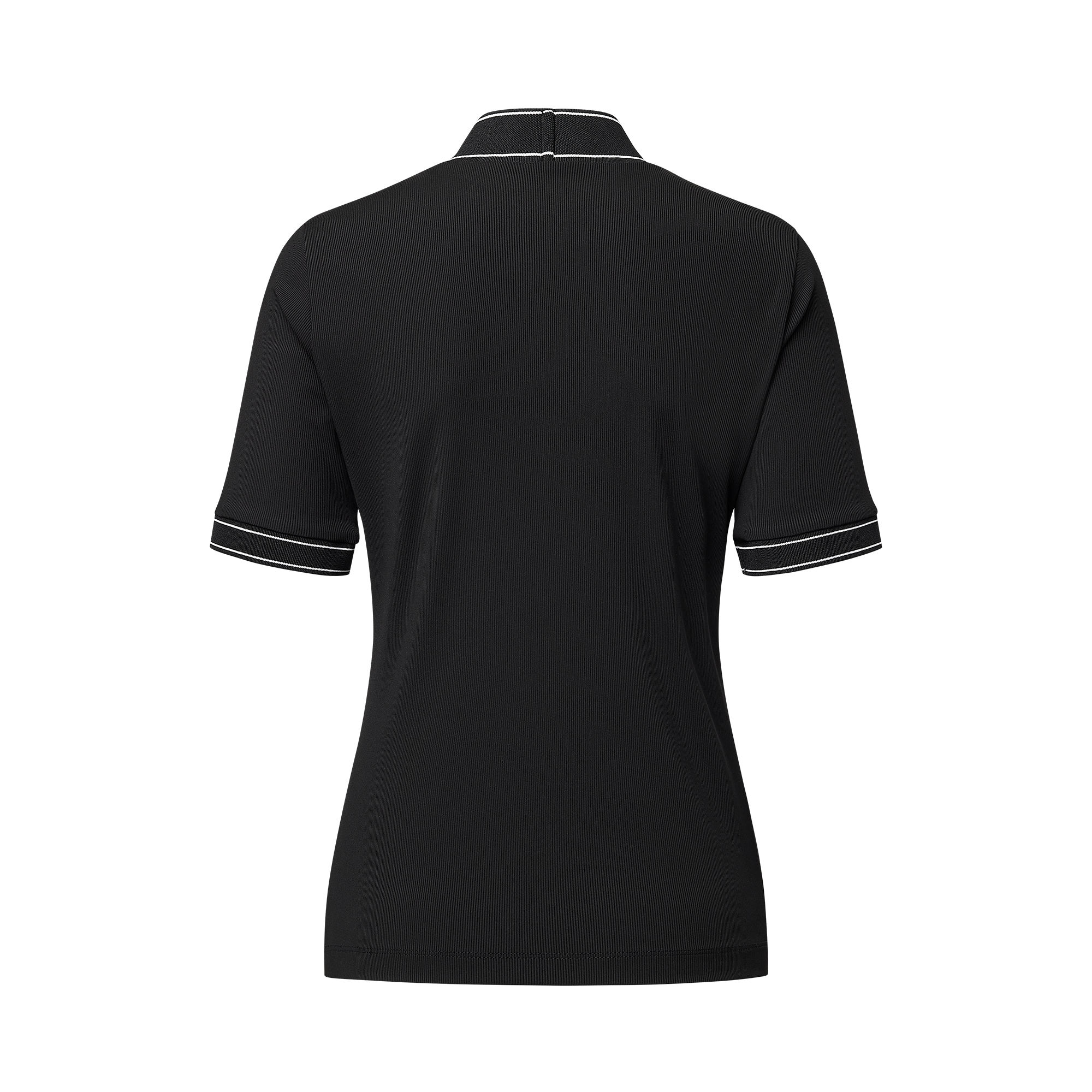 Short Sleeve High Neck Shirt Women