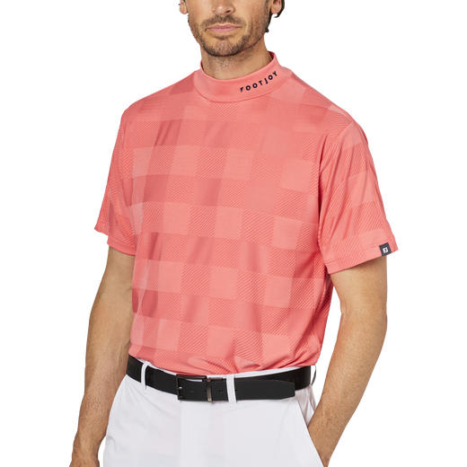 Short Sleeve Jacquard Mock Shirts