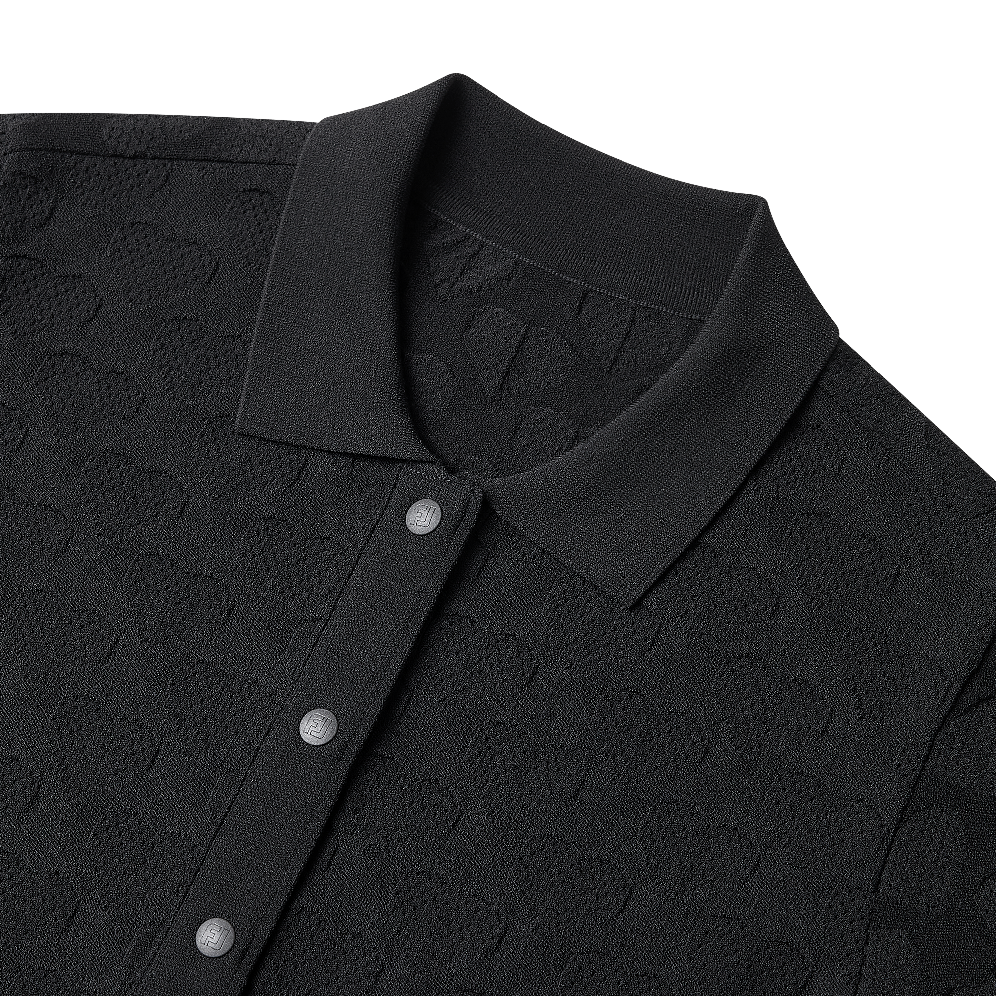 Patterned Open-Collar Polo Shirt Women
