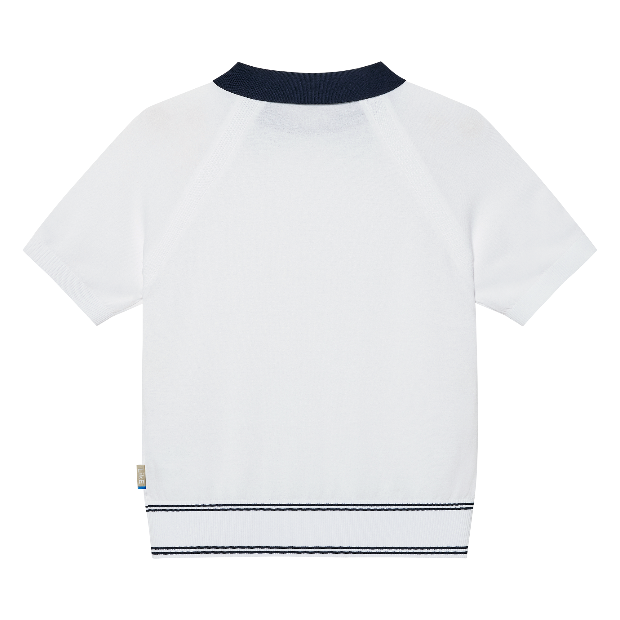 Raglan Knit Polo Shirts Women