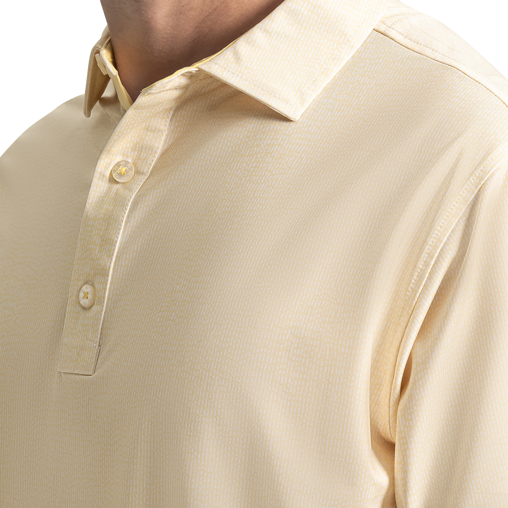 Seersucker Print Lisle Self Collar