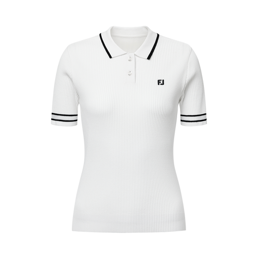 Slim Knit Polo Shirt Women