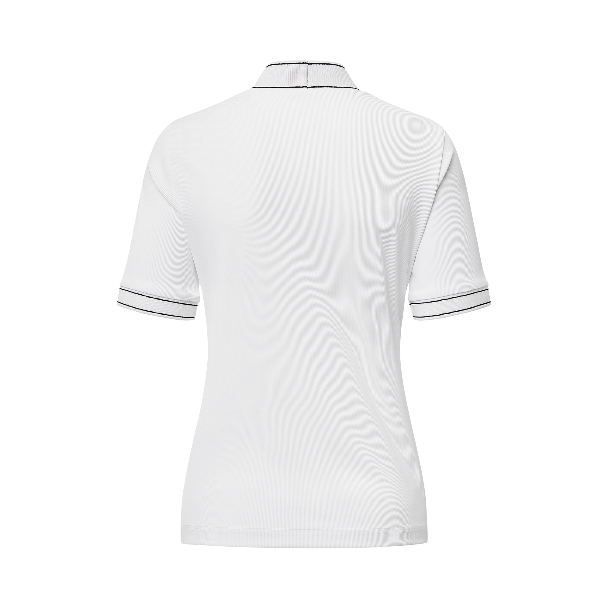 Short Sleeve High Neck Shirt Women