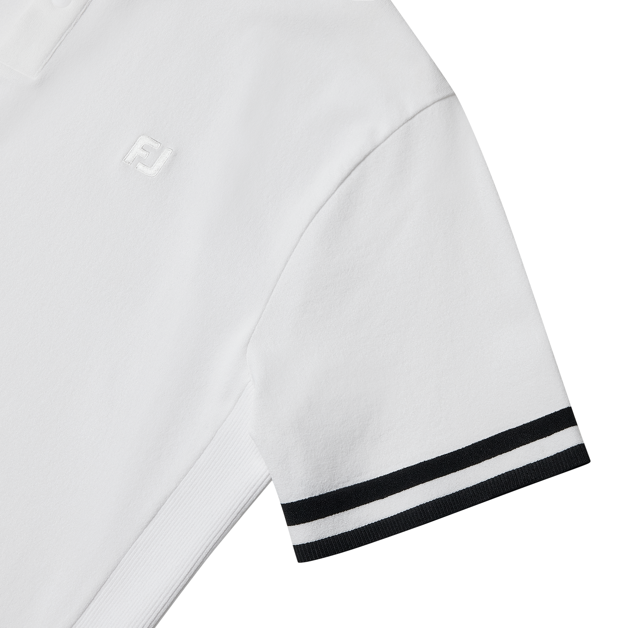 Stripe Logo Knit Polo Shirt