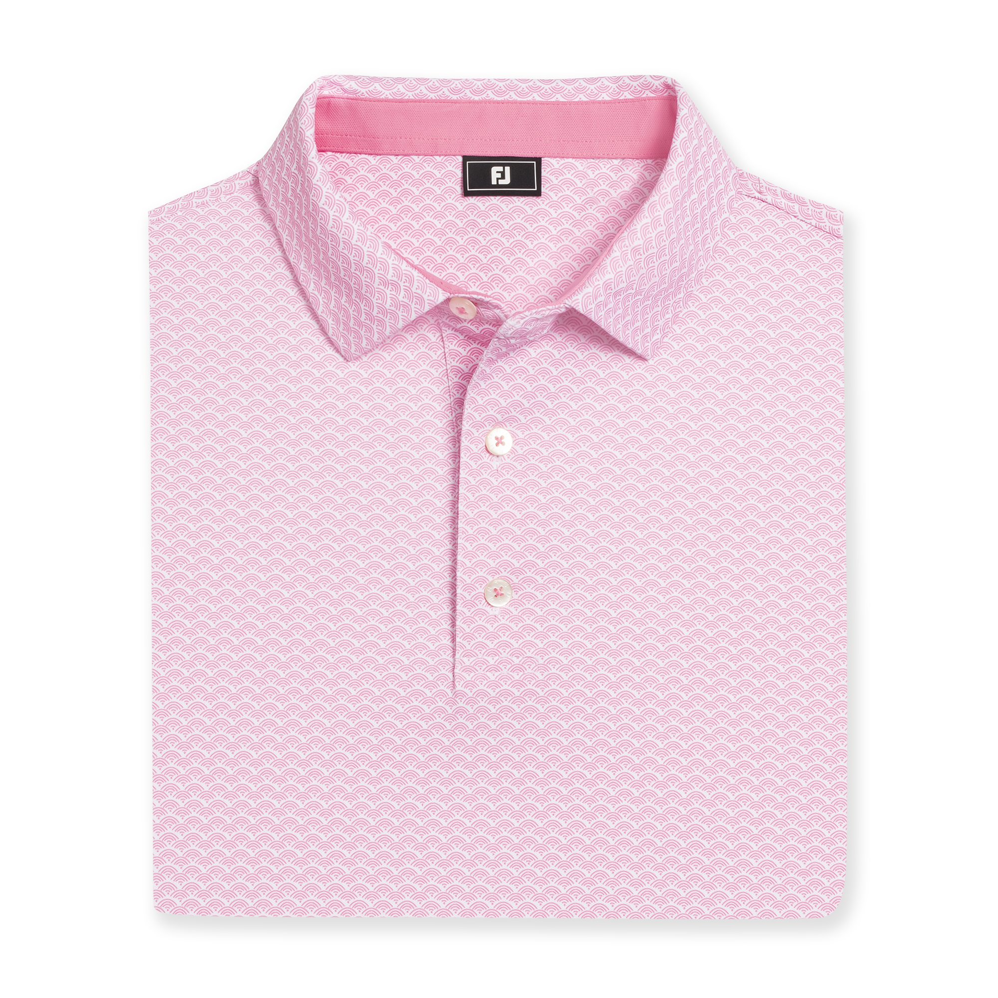 Scallop Geo Pique Self Collar