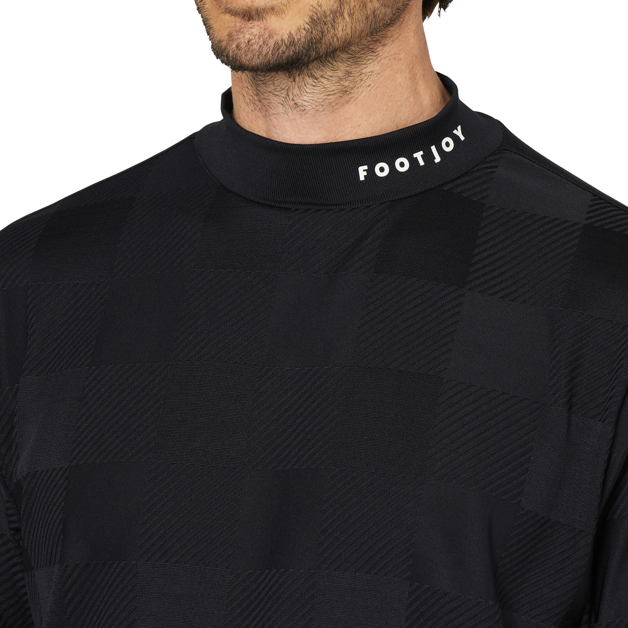 Short Sleeve Jacquard Mock Shirts