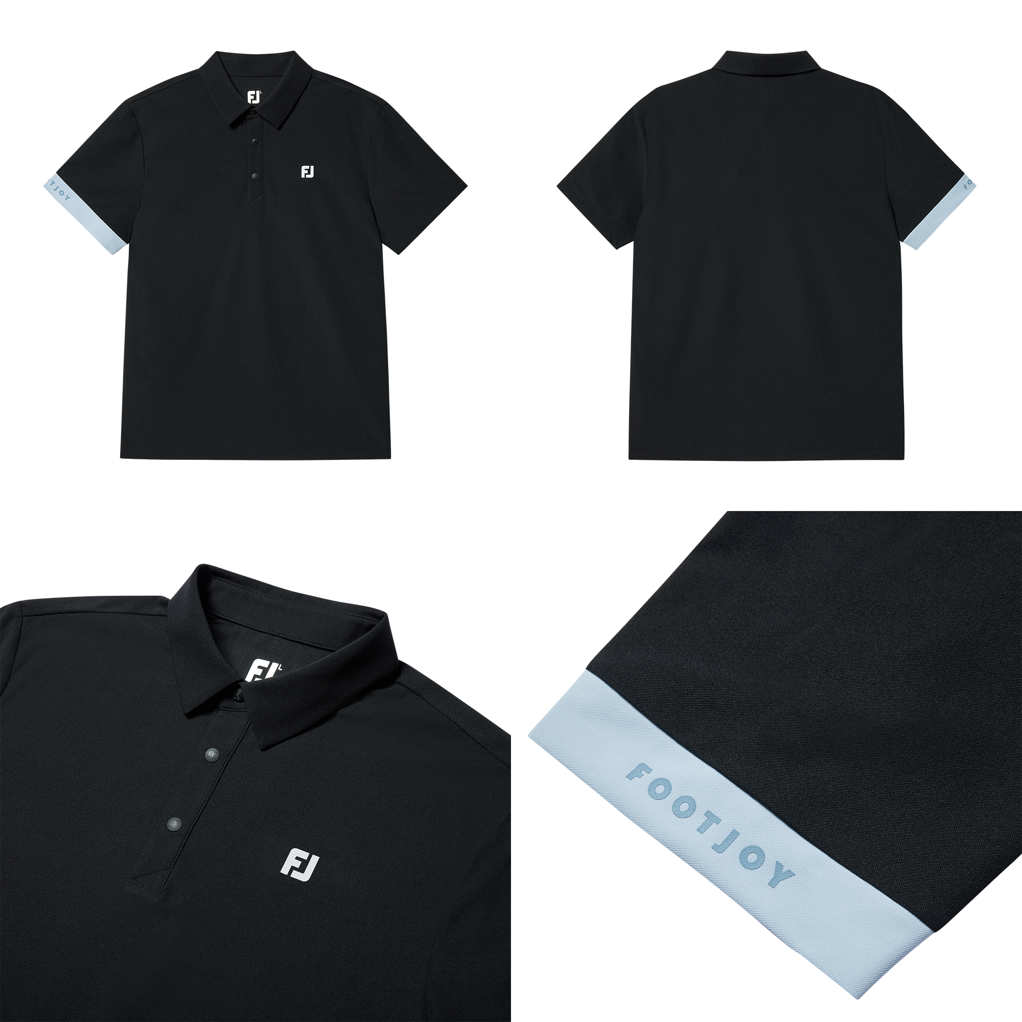 Block Sleeve Polo Shirts